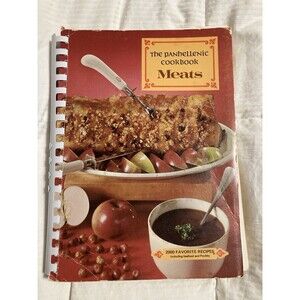 The Panhellenic Cookbook MEATS 1968 VINTAGE Spiral 2000+ Recipes